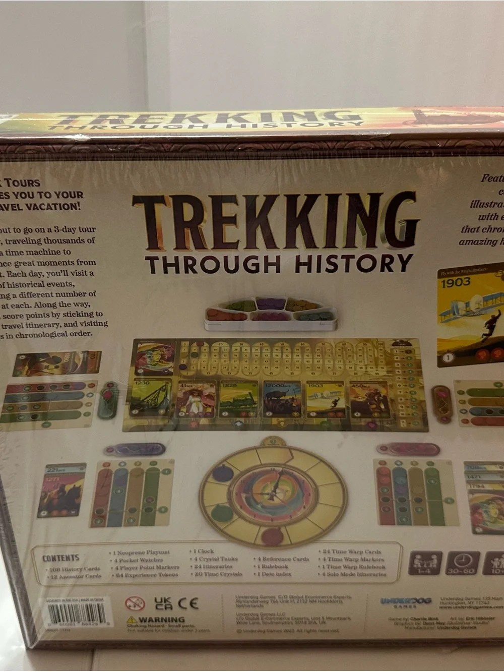 Underdog 2022 Trekking Through History Board Game - Multicolor
